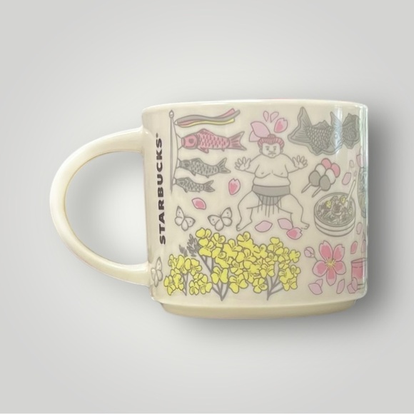 Starbucks Japan Been There Spring Sakura Coffee kawaii Mug Cup 14oz Collectible - Picture 10 of 15